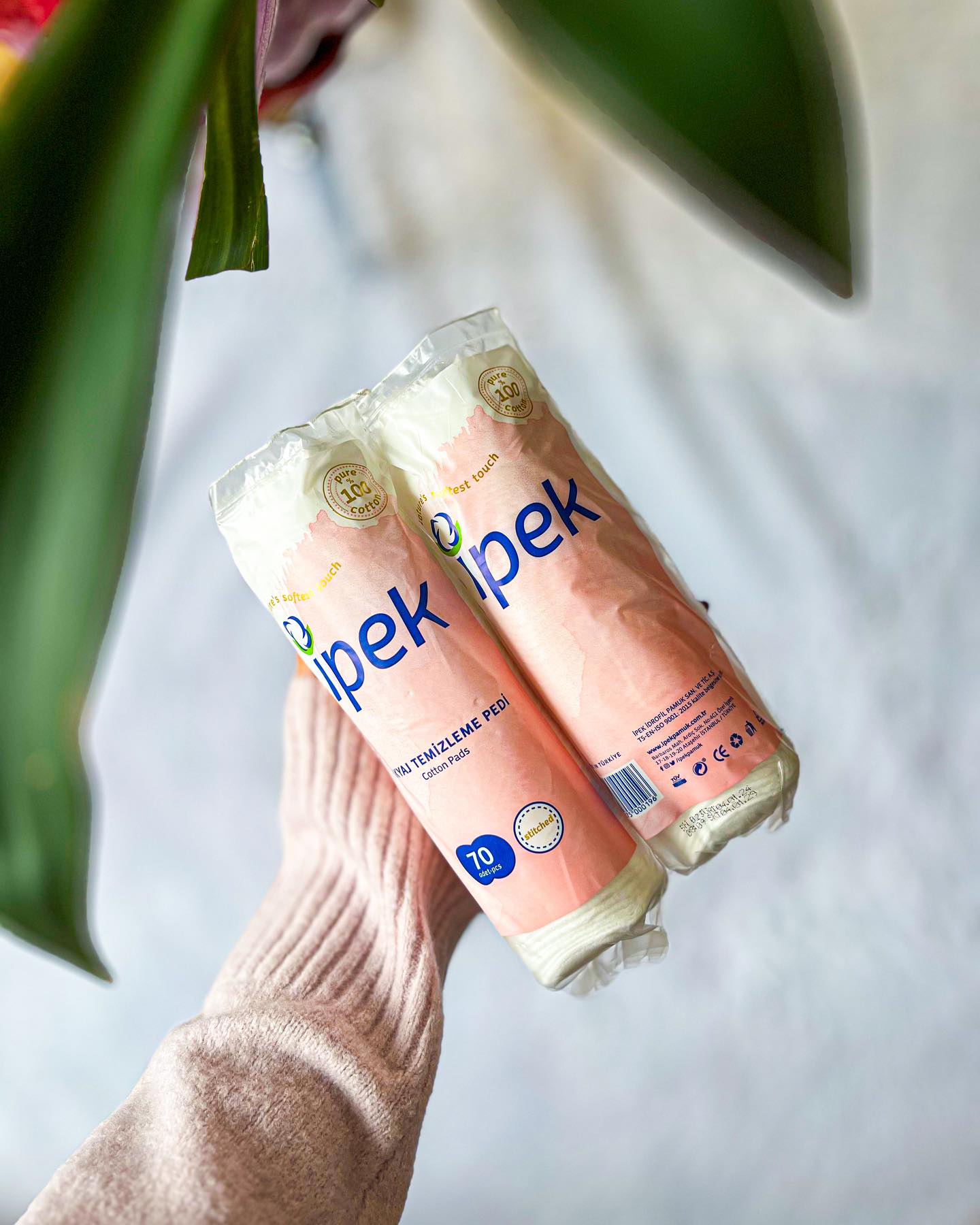 پد آرایشی و پاک‌کننده صورت دو طرفه بسته ۷۰ عددی