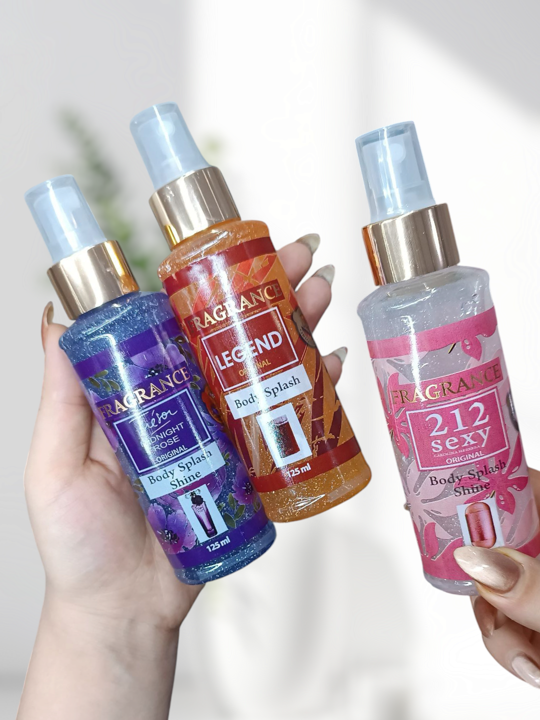 بادی اسپلش شاین‌دار اصل حجم ۱۲۵ میل | درخشان‌کننده و خوشبوکننده بدن با ماندگاری بالا
