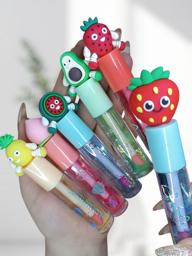 برق لب حرارتی فانتزی طرح میوه (Fruit Lip Gloss)