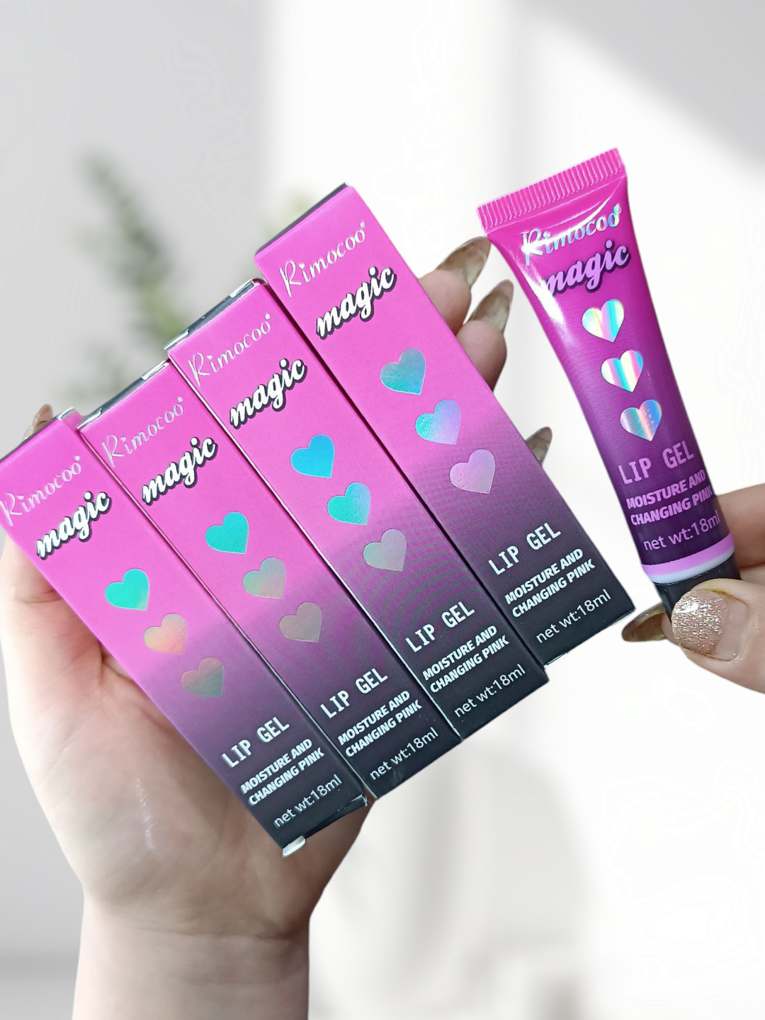 رژگونه جادویی حرارتی  18 میل  ضد آب و قابل استفاده به عنوان رژ لب