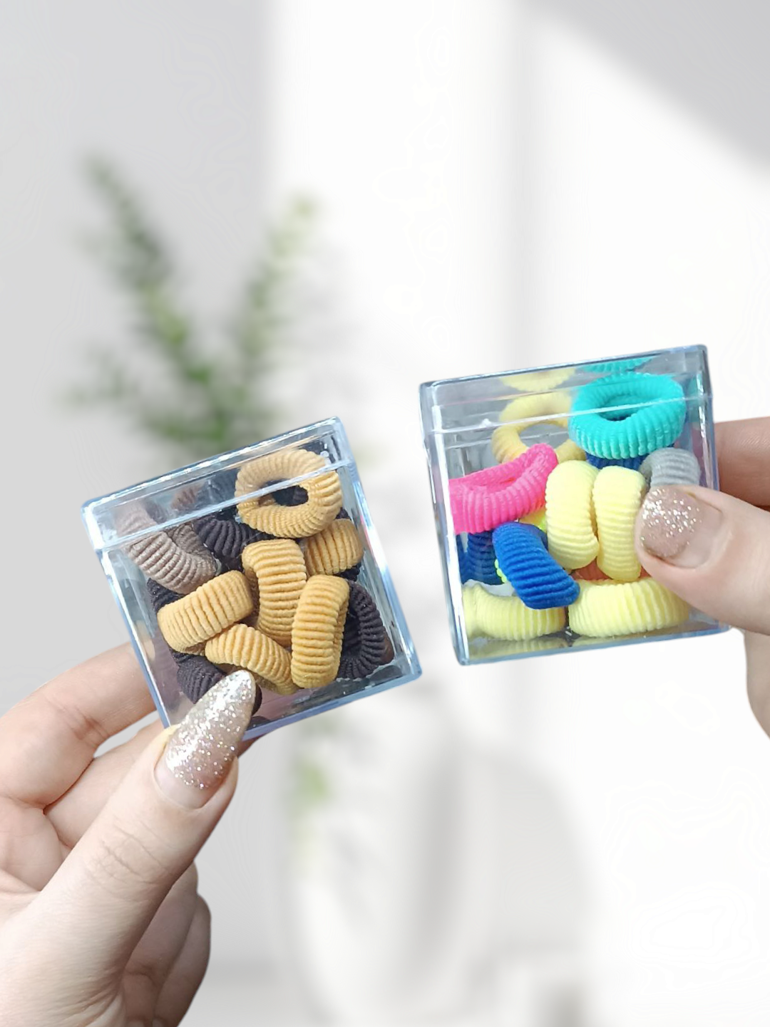 پک کش مو در جعبه شیک و محکم – رنگ‌های نود، قهوه‌ای و رنگی