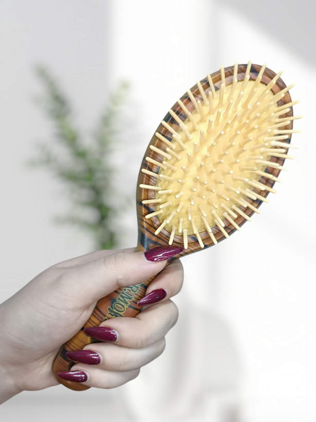 برس چوبی حرفه ای مو کیفیت عالی