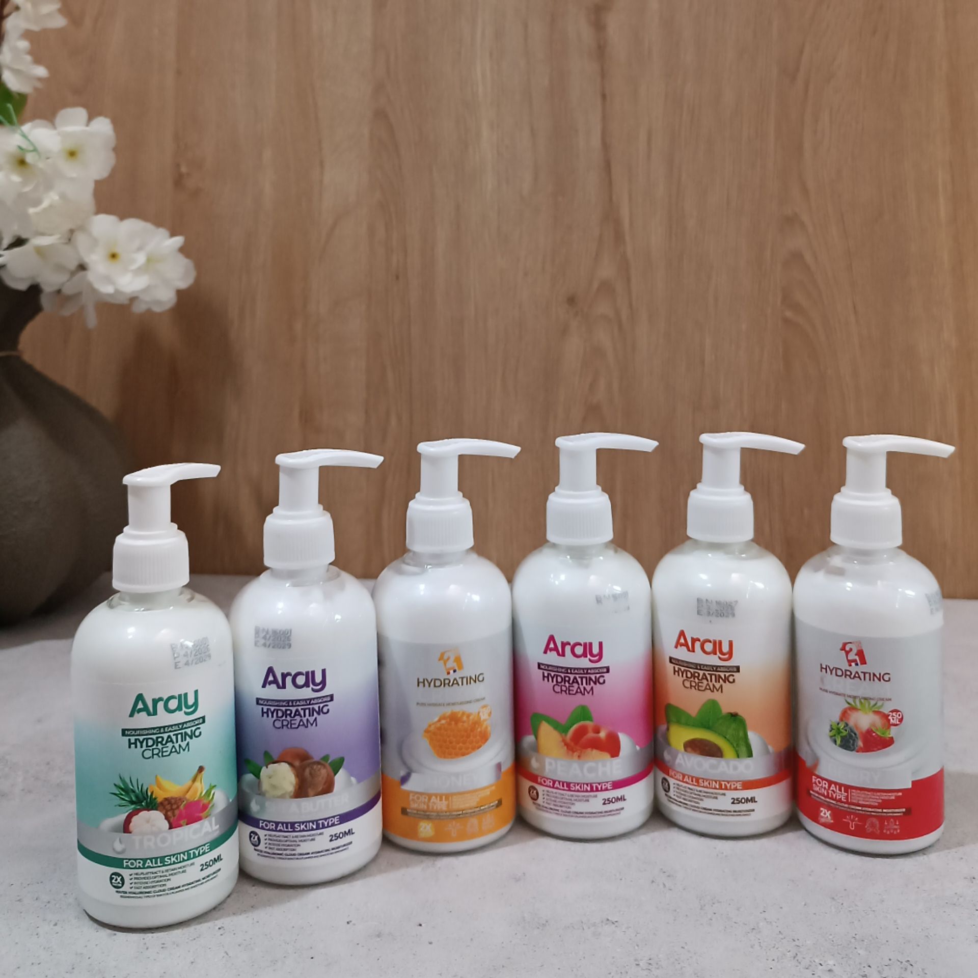 کرم آبرسان آرای پمپی در رایحه های مختلف
