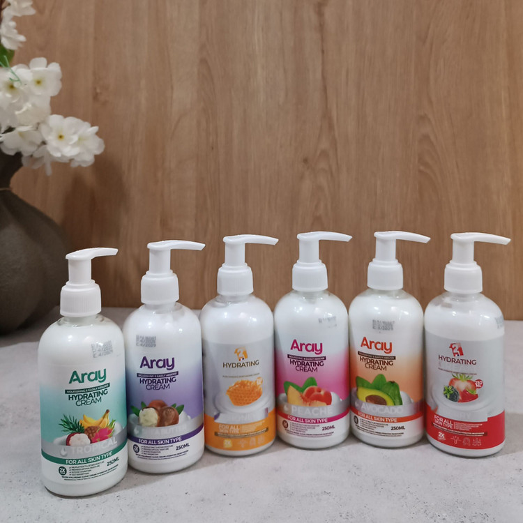 کرم آبرسان آرای پمپی در رایحه های مختلف