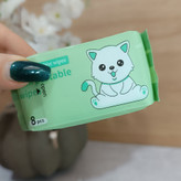دستمال مرطوب مینی پک ۸ عددی QIANHUI" Wet wipes(داخل ۱ پک ۸دونه هست)