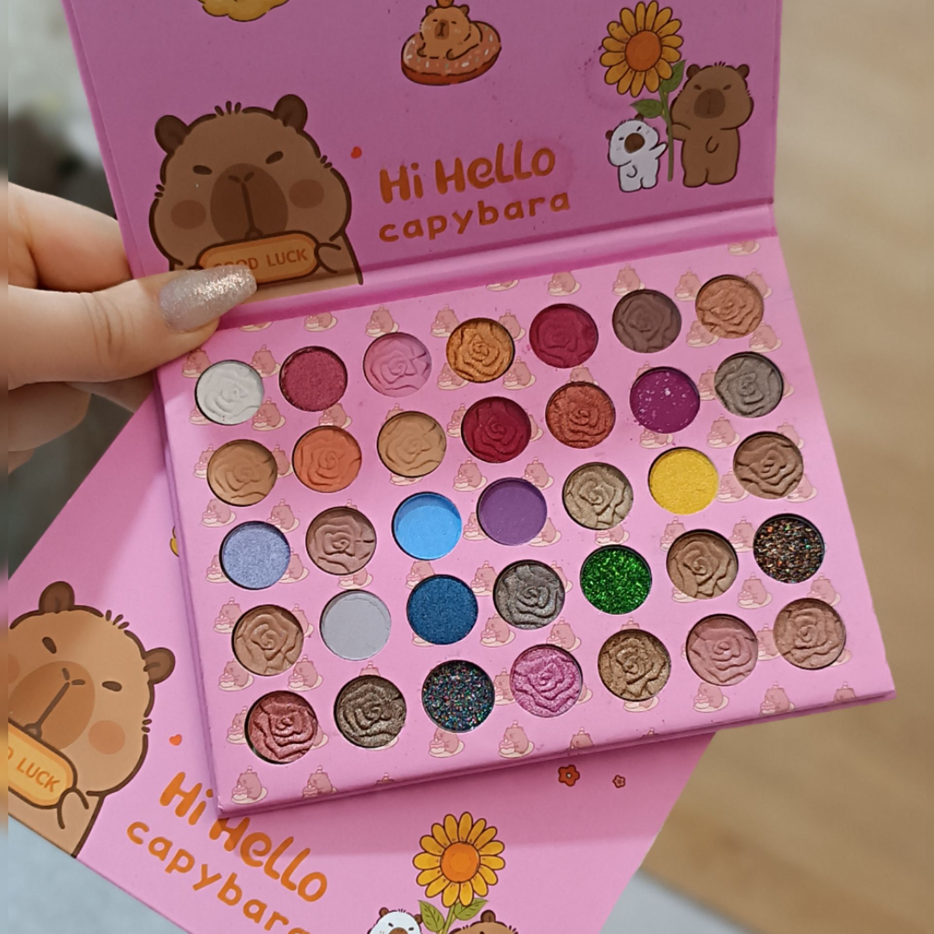 پالت سایه 35 رنگ خرسی IRIDESCENT GIRL  مات و شاین حرفه ای
