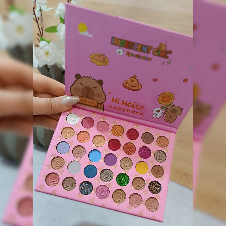 پالت سایه 35 رنگ خرسی IRIDESCENT GIRL مات و شاین حرفه ای