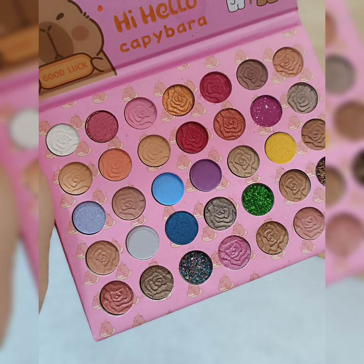 پالت سایه 35 رنگ خرسی IRIDESCENT GIRL مات و شاین حرفه ای
