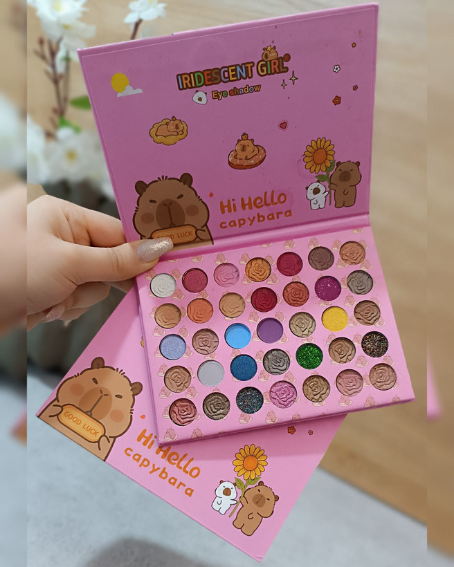 پالت سایه 35 رنگ خرسی IRIDESCENT GIRL مات و شاین حرفه ای
