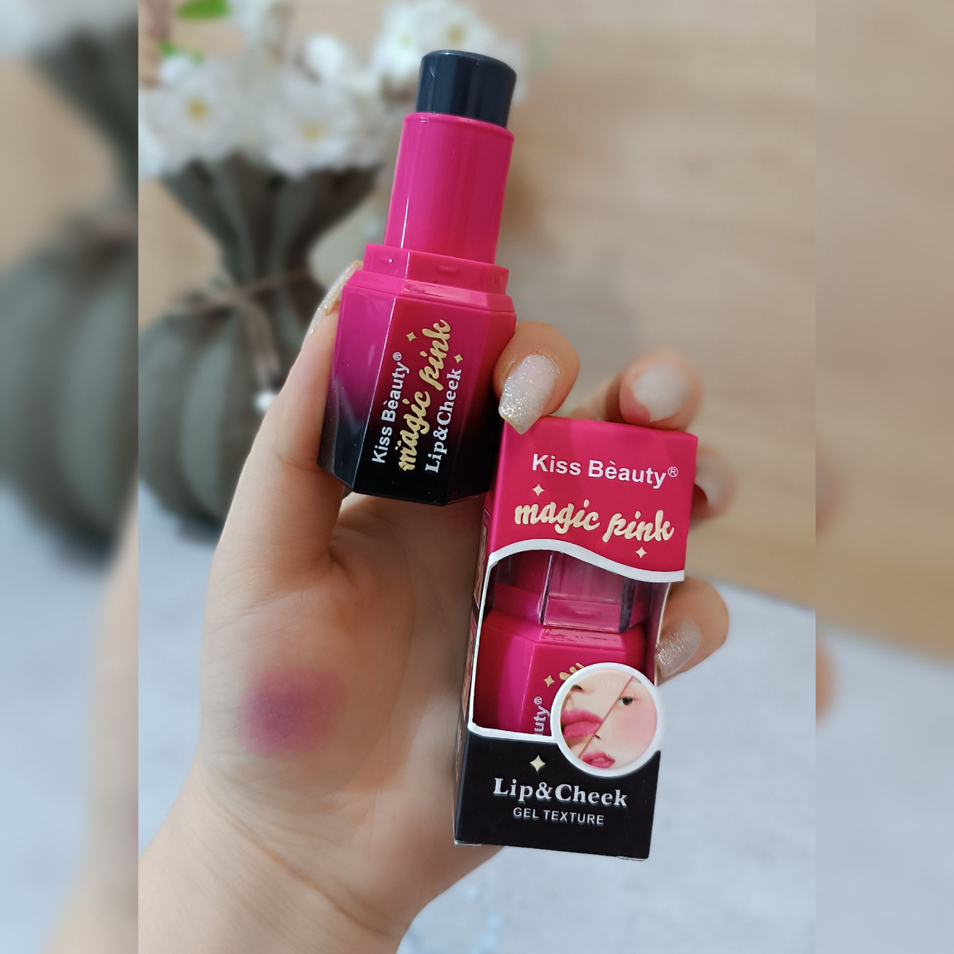 تینت لب و گونه حرارتی ژله ای  Kiss Beauty®جادویی ماندگار