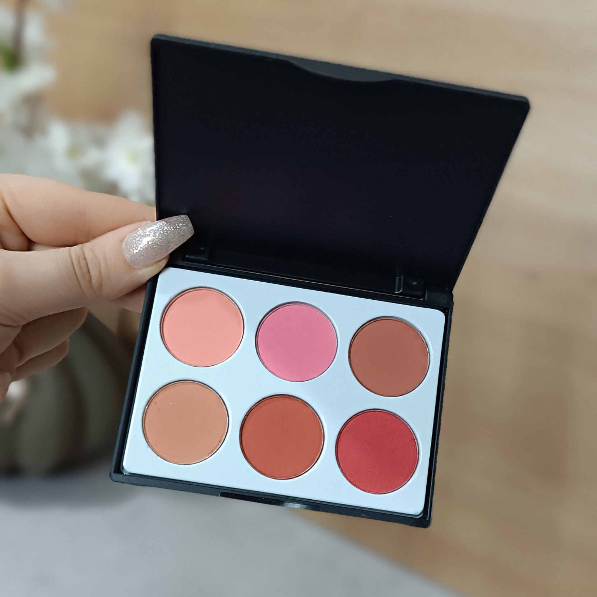 پالت رژگونه 6 رنگ حرفه ای