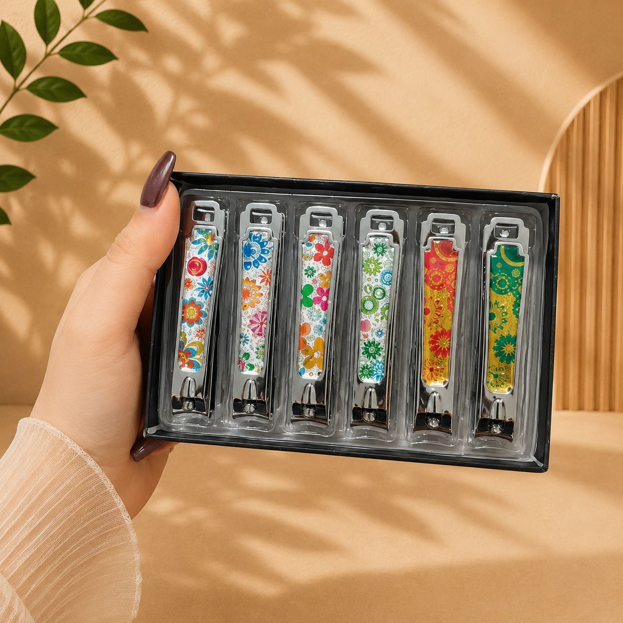 ناخن گیر استیل گلدار با کیفیت
