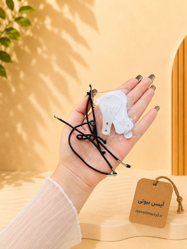 چسب لیفت برچسبی صورت و شقیقه نامرئی ۴۰ عددی مناسب لیفت ابرو و فرم دهی صورت
