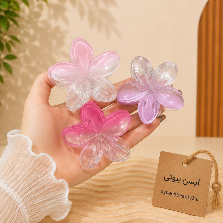 کلیپس مو گل بابونه سایز بزرگ