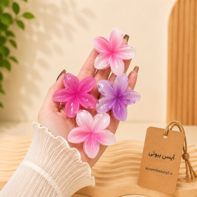 کلیپس مو بابونه کوچک طرح گل ترند